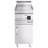 Commercial Electric Griddle - with Hard Chrome Plate - 4.5kW - Smooth Plate - Cooking area: 395x535mm - with Cabinet Base - 1 Door