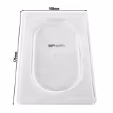 (6 stuks) polycarbonaat - GN-deksel GN 1/9 - hoogte: 9mm - 176x108mm - transparant