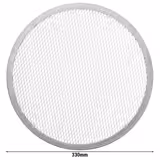 Pizzaskärm av aluminium - perforerad - Ø 33 cm