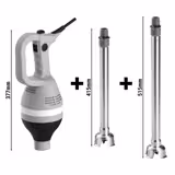 Endüstriyel El Blenderı inkl. Karıştırma kolu 350 & 450mm Karıştırma kolu - 100L - 430 Watt - Sabit hız