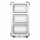 Bain-marie wagen - 3 kW - 3x GN 1/1 - temperatuur per bad afzonderlijk regelbaar