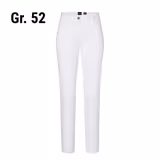 (6 pieces) KARLOWSKY | Ladies' 5‑Pocket Work Trousers – White - Size 52 - Organic Cotton Stretch