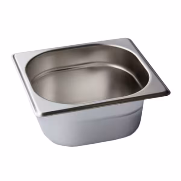 Kantin i rostfritt stål GN 1/6 - Djup: 65 mm