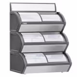 Display vrieskist - 1200x900mm - 420 liter - Glazen schuifdeksel - 3 temperatuurzones