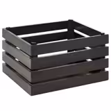 Wooden Box - SUPERBOX - Black - Height: 200mm - suitable for GN 1/2