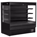Supermarkt-wandkoelmeubel - 1500mm - 493 liter - 3 schappen - zwart