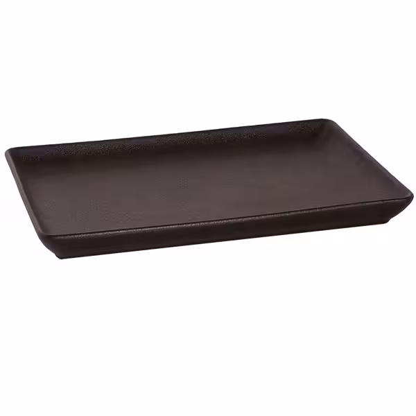 (12 pcs) UNIVERSE - Rectangular Plate - Maastricht - set of 12 - 240x170mm - Black