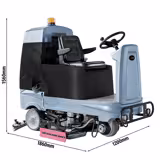 Autolaveuse Autoportée Professionnelle - Rendement 7150m²/h - Largeur de travail 102cm - Batterie 36V - Autonomie 6h - Chargeur inclus