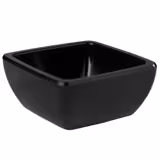 (6 szt.) Miseczka do sosów i dipów PREMIUM - PURE - Melamina - 50ml - kwadratowa - 65x65mm - Czarny