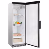 Lagerkühlschrank Edelstahl PREMIUM - 400 Liter - mit 1 Tür - Innenseite der Tür aus Kunststoff