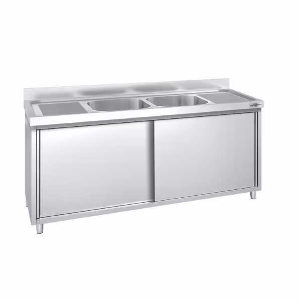Móvel de lavatório PREMIUM - 1800x600mm - com 2 lavatórios no centro