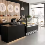 Vitrină de înghețată - 1,73 x 1,10 m - Negru