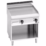 Elektrische bakplaat - 9,6kW - Glad - Bakoppervlak: 795x500mm - met open onderbouw