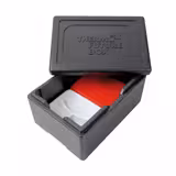 (6 Stück) THERMO FUTURE BOX | Thermobox MENU M - 9 Liter - Schwarz