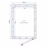 Θάλαμος κατάψυξης - 1500x2100 mm - 4,20 m³ - χωρίς μηχάνημα - με περσίδες εξαερισμού