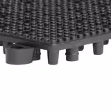 (3 pezzi) FUCHS | DELFIN® Tappeto antigoccia in gomma - set di 2 - 315x315mm - inseribile - nero