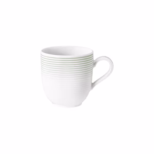 (6 stuks) SELTMANN WEIDEN | Mok met handvat Tulp - 0,28 liter - Saliegroen