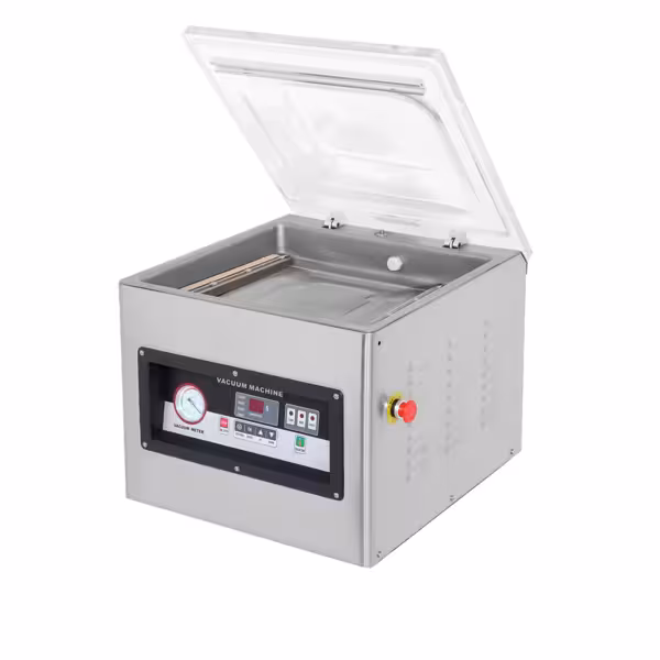 Pakowarka próżniowa komorowa - 20m³/h - 900W - Sterowanie cyfrowe - Nablatowa