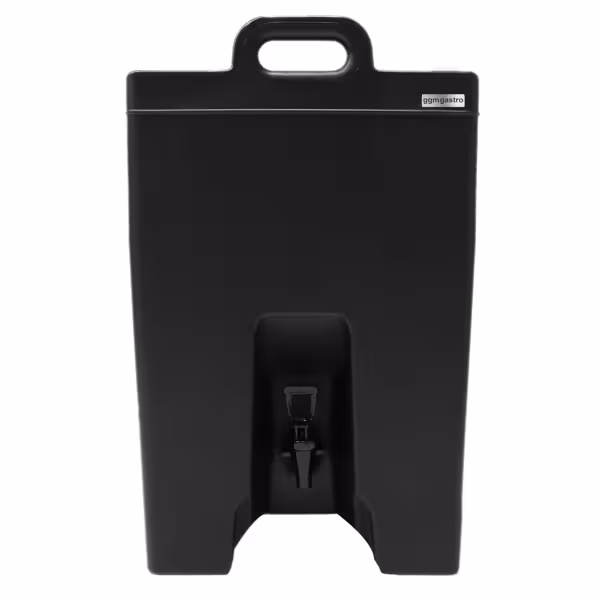 Insulated Drink Dispenser with Tap - Hot & Cold - 40L - Black