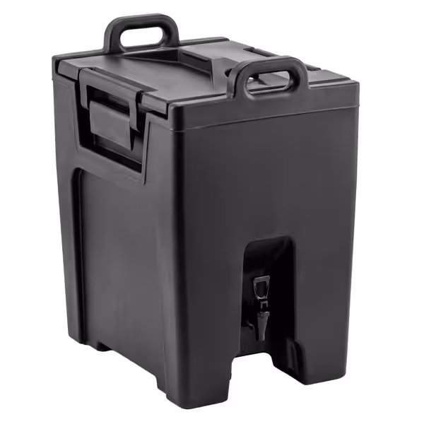 Commercial Insulated Beverage Dispenser - 40 Litres - Black - with Tap