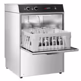 Commercial Glasswasher - 3.3 kW - 225 mm - 500 glasses/hr - No Drain Pump – Electromechanical Control – Electric Rinse Dosing