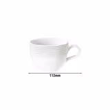 (6 pieces) SELTMANN WEIDEN | Cafeteria Cup – Pearl Grey - 220 ml - Porcelain - Tulip