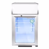 GASTRO-COOL | Mini Frigo Bar - 430 mm - 62 litri - con 1 porta in vetro - Argento