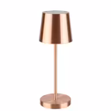 (4 unid) Candeeiro de mesa LED - MERLE MICRO - recarregável sem fios - regulável em 3 níveis - Ø90mm - Cobre - IP54