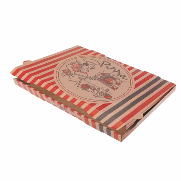 (50 Stück) Pizzakarton - PIZZABÄCKER - 60x40x5cm