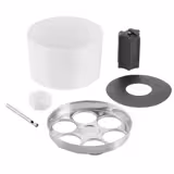 Raffredda bottiglie - CONFERENCE - Acciaio inox, SAN - Ø 230mm - Bianco - con inserto refrigerante - per 6 bottiglie