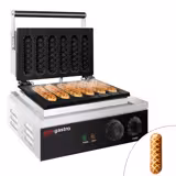 Aparat de făcut vafe profesional - Simplu - Manual - 1,55 kW - Formă: inimă