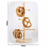 Hygienescherm - BUWSTA - acryl - bruin - 180x400mm - hoogte:500mm - voor pretzel- of worstkraam