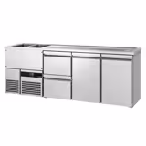 Biertheke PREMIUM - 2500x700mm - 2 Türen mit 2 Schubladen