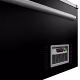 Ilha de congelação para supermercado - 1454x850mm - 402L - Tampas deslizantes em vidro - Preto