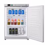 Tafelmodel Voorraadkoelkast RVS ECO - 200l - met 1‑deurs dichte deur & 3 roosters - binnenzijde kunststof