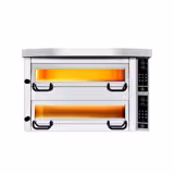 Forno elettrico per pizza - 1130x1010mm - 4+4 pizze Ø34cm - 450°C - Touch - incl. Cappa