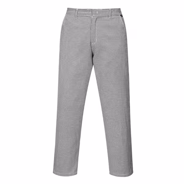 Unisex koksbroek - zwart-wit geruit - Maat: M