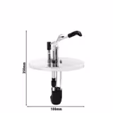 Kollu Sos Pompası - 4L - 4L konteyner ile uyumlu - Paslanmaz çelik 18/8 - 188x240x350mm - ayarlanabilir dozaj - Konteynersiz | Sos Dispenseri | Sos Şişesi | Sos Kabı | Sos Kasesi