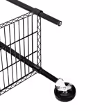 Étagère en acier - 900 x 450 mm - 4 étagères - Noir