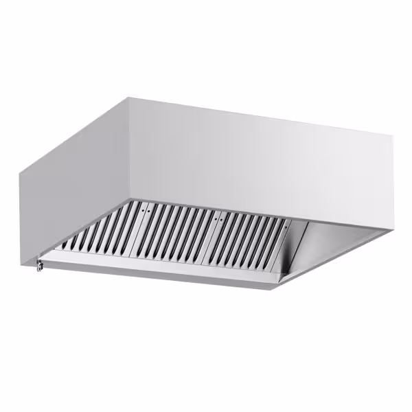 Commercial Wall-Mounted Extractor Hood – 1400mm – with Baffle Filters & Lighting