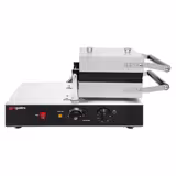 (2) Brussels Waffle Iron – 2-Waffle Teflon Plates, 1.6 kW, 50–300°C, Stainless Steel