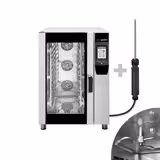 Elétrico-Forno combinado - Táctil - 7" ecrã tátil - 12 GN 1/1 - incl. Sistema de lavagem & Sonda de temperatura