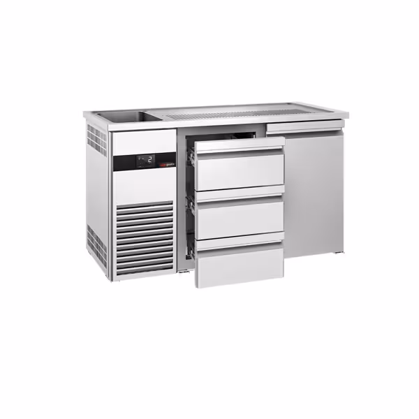 Bierkoeling PREMIUM - 1550x700mm - 1 deur & 3 laden
