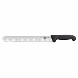 VICTORINOX | FIBROX - Coltello da prosciutto con bordo smerlato - Lama: 300mm