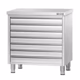 Armoire à tiroirs PREMIUM avec 7 tiroirs pour boules de pâte à pizza - 700x500mm	