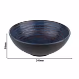 (6 Stück) Schale - LOOPS - Melamin - 1,8 Liter - Ø 240mm - Blau