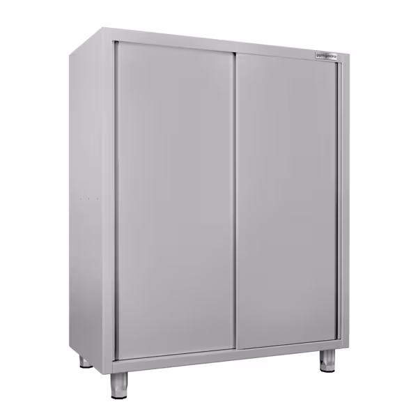 RVS hoge kast AISI 304 ECO - 1600x600mm - 2 schuifdeuren - hoogte: 1800mm