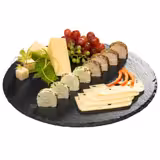 (6 uds) Bandeja de pizarra natural - Ø320mm