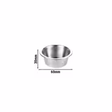 (10 Stück) Mini Diptasse - Ø 60mm - Edelstahl