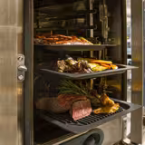 Piastra per grigliare per forno combinato a vapore GN 1/1 - 530x325x20mm - alluminio pressofuso alimentare | superficie rigata | antiaderente | nichel free | per gas/elettrico/vetroceramica/forno